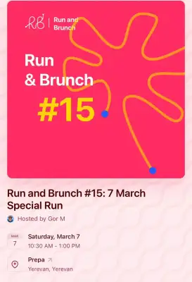 Run Baby Run, Thursday, 5 March 2026